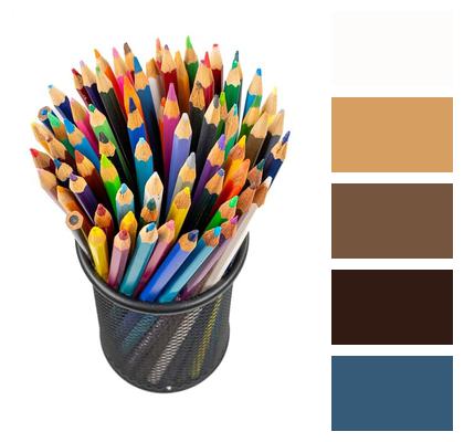 Colorful School Supplies Color Pencils Pencils Drawing Image